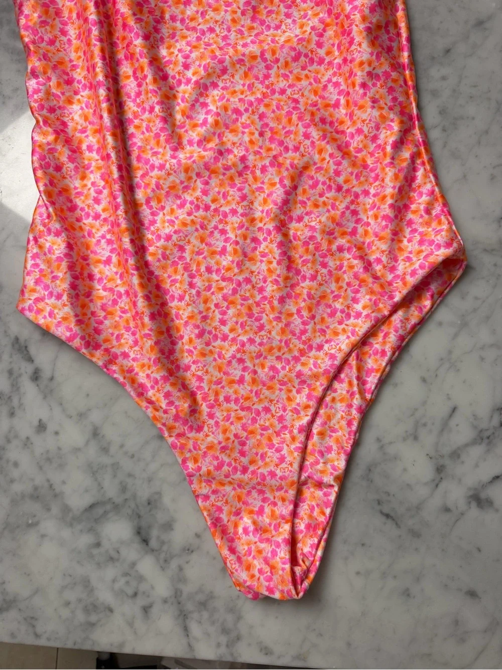 Kulani Kinis Pink & Orange Floral One-Piece Swimsuit
